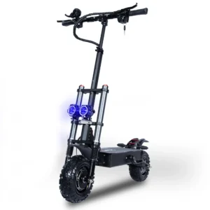 TOURSOR E5B 11″ zusammenklappbarer Elektroroller mit Sitz 3000 W*2, Dual-Mo-Akku-Neu
